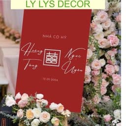 Bảng Đón Khách Đám Cưới Bảng Cổng Cưới Bảng Welcome Wedding Trang Trí Tiệc Cưới LY LYS DECOR 5
