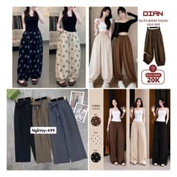 ( Bé Gái 39-50kg )- Quần dài dáng xuông ống rộng họa tiết kẻ caro cho bé -thoitrang3158 1