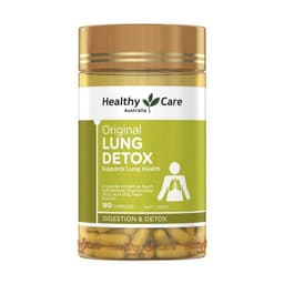 Viên uống giải độc phổi Healthy Care Lung Detox, 180 viên, Úc, thanh lọc, bổ phổi cho người từ 18 tuổi trở lên (Phổi HC) 1
