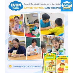 Thẻ flash dạy bé tập nói EVON BABY - Giúp Bé Tập Nói Sớm - Mẹ hỏi bé - Ai ĐANG LÀM GÌ? 2