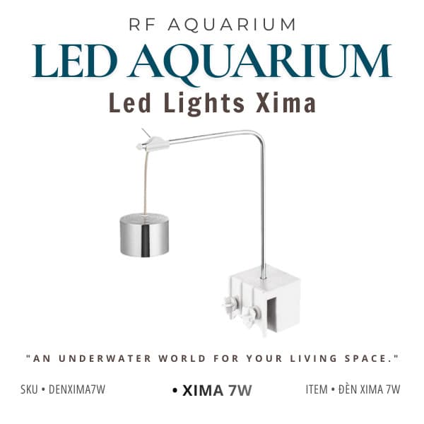 Đèn Led Thủy Sinh Xima công suất 7w phù hợp cho bể kích thước 30-40cm