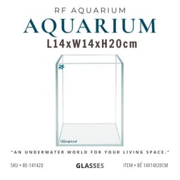 Bể Cá Betta Hình Trụ Đứng Kích Thước 14x14x20cm | Kính Việt Nhật Dán Dấu Keo | RF Aquarium 1