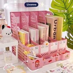 Khay Đựng Tài Liệu Chia Ngăn Để Bàn Livanno - Kệ Đựng Tài Liệu Văn Phòng A4 4 Ngăn Lưu Trữ Sách Vở Văn Phòng Phẩm 1
