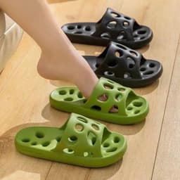 Dép đi trong nhà , nhà tắm , văn phòng khách sạn. dép lê( LỖ TO)  nguyên khối thoáng khí nhẹ bền thời trang 8