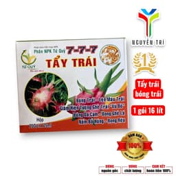Phân Bón NPK Tứ Quý 7-7-7 - Hỗ Trợ Bóng Trái, Lên Màu, Đẹp Da, Giảm Ghẻ Trái (Gói 25ml) 4