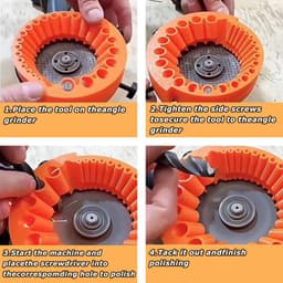 Máy mài mũi khoan hiệu suất cao, phù hợp cho các bit khoan 2 đến 13mm, phù hợp cho máy mài góc 115/125 3