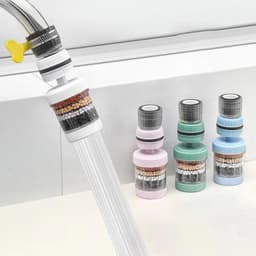 Đầu vòi lọc nước trực tiếp 6 lớp Carbon xoay 360° tiện dụng 3x12cm 2