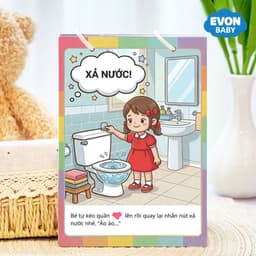 Thẻ Flash EVON BABY dạy bé tập nói - CHỦ ĐỀ BÉ TỰ LẬP 4