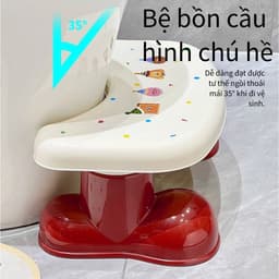 Ghế Kê Chân Toilet Họa Tiết Dễ Thương - Ghế Gác Chân Bồn Cầu Chữ U, Có Đệm Chống Trượt, Tốt Cho Sức Khỏe 2