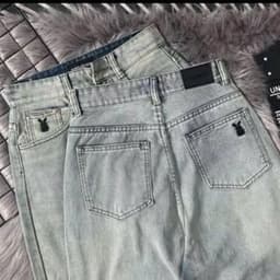Quần Jean Nữ Ống Suông Thêu Thỏ Cạp Cao, Quần Bò Nữ Suông Rộng 2 Độ Dài 95cm & 102cm Hack Dáng Cực Xinh #8468 8469 8470 3
