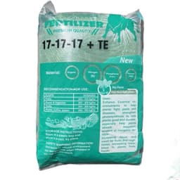 NPK 17-17-17 + TE bao 25kg, siêu nở gốc mai, phì gốc mai và cây kiểng 3