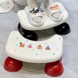 Ghế Kê Chân Toilet Họa Tiết Dễ Thương - Ghế Gác Chân Bồn Cầu Chữ U, Có Đệm Chống Trượt, Tốt Cho Sức Khỏe 8