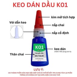 Combo 3 Lọ Keo Dán Đa Năng OILY GLUE -Keo Siêu Dính Gấp 50 Lần Keo 502, Có Thể Dán Mọi Loại Vật Liệu - DSS 2