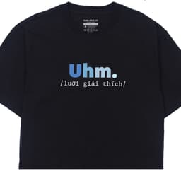 Áo Thun In Chữ Uhm Lười Giải Thích Câu Nói Hài Hước Vui Nhộn Tặng Cho Bạn Bè Nam Nữ Form Oversize 4