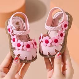 [Form To] Dép Sandal Đính Hoa DépTập Đi Cho Bé Gái Tập Đi Từ 6 Tháng Đến 3 Tuổi Chống Trơn Trượt 2026 [MD3] 4