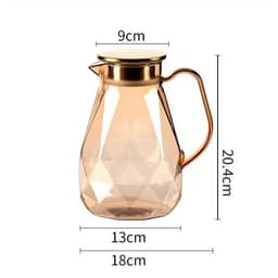 Bình Nước Thủy Tinh, Cao Cấp, Chịu Nhiệt Độ Cao, Gia Dụng, Dung Tích Lớn, Bình Ngầu Để Pha Trà, Thích Hợp Để Pha Trà 5