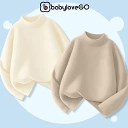 Áo giữ nhiệt Ultra Warm cho bé gái BabyloveGO áo thu đông dài tay cao cổ lọ ấm áp 1