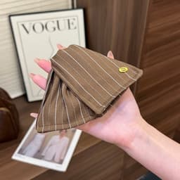 Kẹp ngoạm tóc tam giác, kẹp tam giác vải kẻ phồng tóc , kẹp ngoạm phồng tóc cho nữ 2