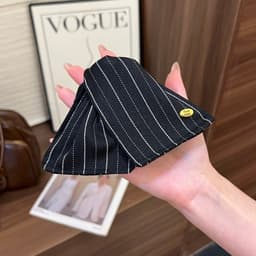Kẹp ngoạm tóc tam giác, kẹp tam giác vải kẻ phồng tóc , kẹp ngoạm phồng tóc cho nữ 3