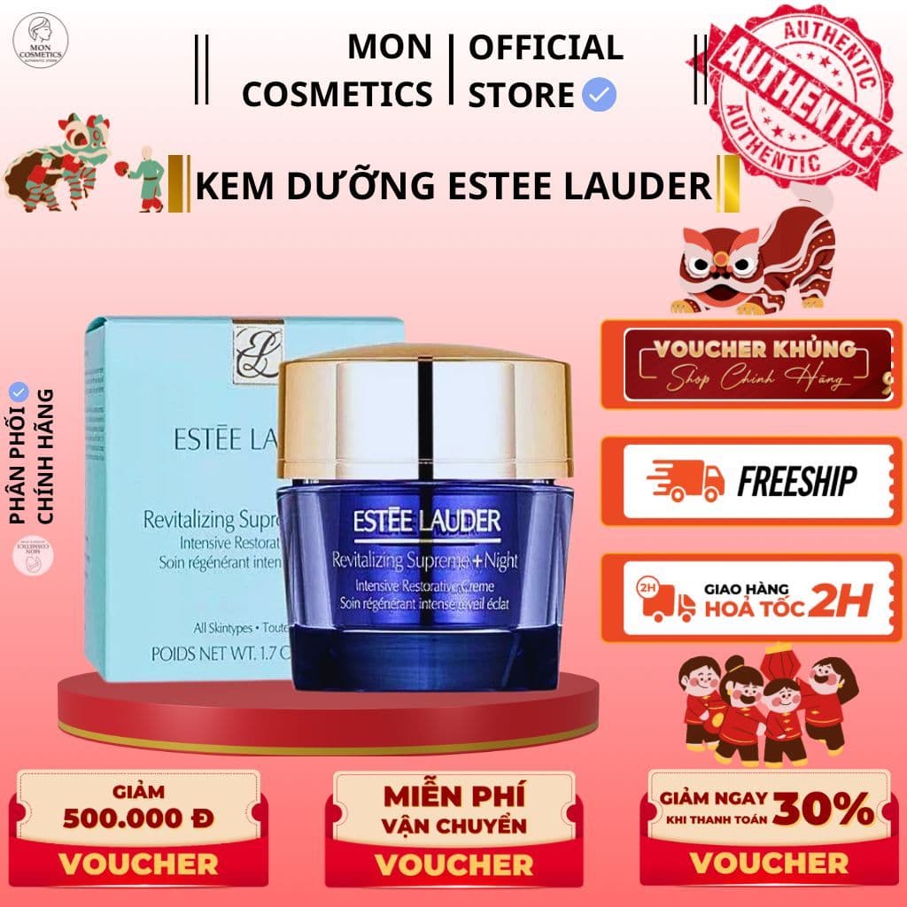 Kem Dưỡng Da Ban Đêm Estee Lauder Revitalizing Supreme+ 75ml - Phục Hồi Da và Chống Lão Hóa Hiệu Quả