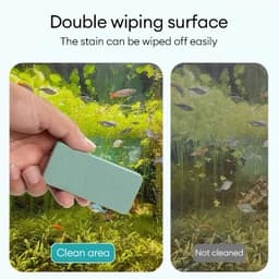🏵️🏵️Cục tẩy cặn canxi bể cá thuật đa năng xốp tẩy cặn can xi bể cá hồ cá Không cóhư hại nào đối với kính Tẩy đánh bóng 6