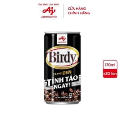 Chính Hãng Full Vat 1 Lon Cà Phê Birdy Đen 170ml Lon 2