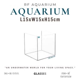 Bể Cubic15 Hồ Kính Mini Kích Thước 15x15x15cm | RF Aquarium 1