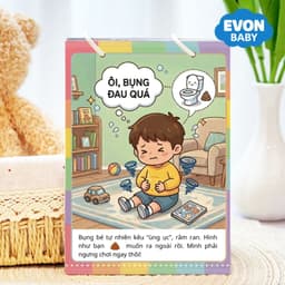 Thẻ Flash EVON BABY dạy bé tập nói - BÉ TRAI TỰ ĐI VỆ SINH 8