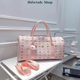 Túi du lịch, túi trống size 50 chất da pu in hình mèo cute đáng yêu (tặng kèm móc treo) - hieuanh1688 5