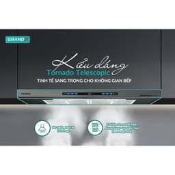 Máy hút mùi Grand X GX H70F85G, Bảo hành 4 năm, Động cơ BLDC, Độ Sâu 35 Cm 1