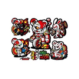 Hình dán trang trí Hello Kitty dễ thương cho xe điện, xe máy, vali, mũ bảo hiểm, che vết trầy xước và chống thấm nước. 5