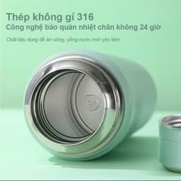 Bình Giữ Nhiệt 4 Lớp Chất Liệu Inox 316 Giữ Nhiệt Tới 12h Dung Tích 500ml Có Quai Cầm Tiện Lợi 8