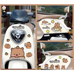 Hình dán trang trí Hello Kitty dễ thương cho xe điện, xe máy, vali, mũ bảo hiểm, che vết trầy xước và chống thấm nước. 7