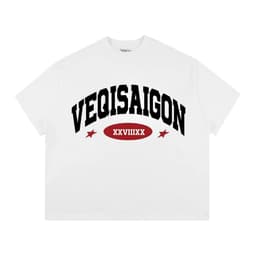 Áo thun BOXY Local Brand VEQISTU " VEQISAIGON XXVIIIXX " Áo Thun Boxy Form Rộng Unisex Nam Nữ 250Gsm Cotton 6