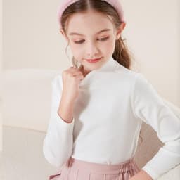 Áo giữ nhiệt Ultra Warm cho bé gái BabyloveGO áo thu đông dài tay cao cổ lọ ấm áp, co giãn tốt 8