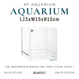 Bể Cubic15 Nâng Đáy Kích Thước 15x15x15cm Đáy Nâng 2cm | RF Aquarium 1