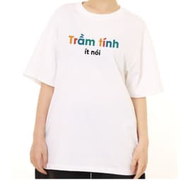 Áo Thun Trầm Tính Ít Nói Câu Nói Tính Cách Tặng Bạn Bè Nam, Nữ. Form Oversize 100% Cotton 2