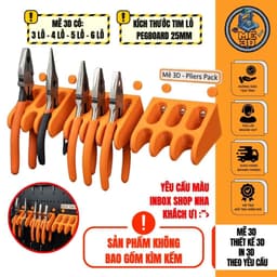 Đế Treo Kìm Kềm Vách Gỗ Hoặc Pegboard [Mê 3D] 1