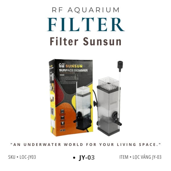 Lọc Váng Sunsun Jy-03 Giúp Loại Sạch Lớp Váng Trên Bề Mặt Bể Cá