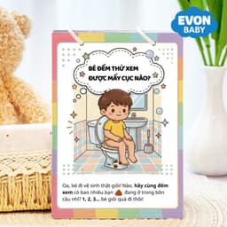 Thẻ Flash EVON BABY dạy bé tập nói - BÉ TRAI TỰ ĐI VỆ SINH 6