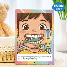 Thẻ Flash EVON BABY dạy bé tập nói - BÉ TẬP ĐÁNH RĂNG 4