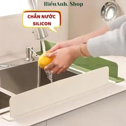 Tấm chắn nước silicon dùng cho bồn rửa bát bàn bếp ngăn bắn nước dầu mỡ vệ sinh sạch sẽ - hieuanh1688 1