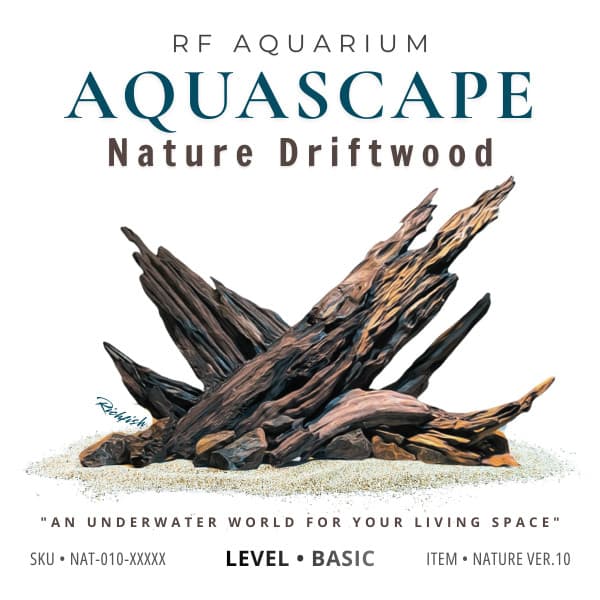 Layout Nature Ver.10 | Layout Thuỷ Sinh Nghệ Thuật Được Chế Tác Thủ Công Từ Gỗ Lũa Tự Nhiên | RF Aquarium