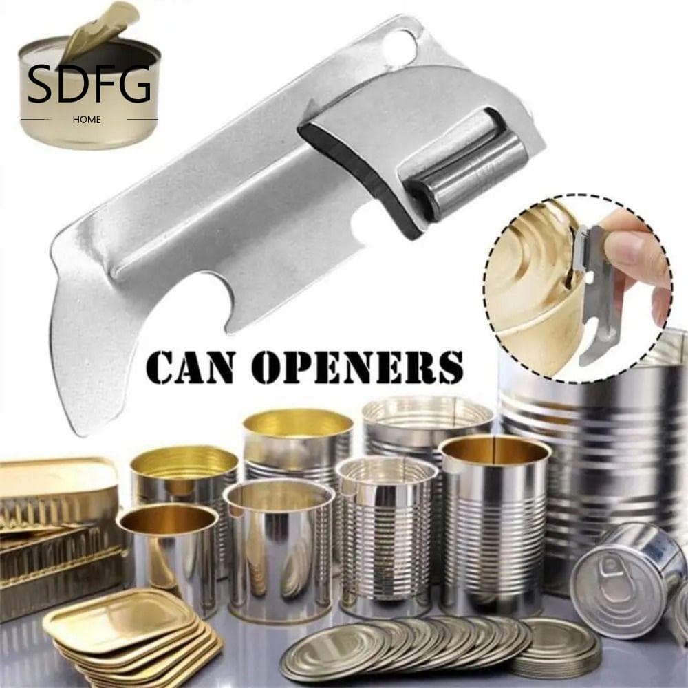 Dụng cụ mở hộp SDFG, Dụng cụ mở chai 2 trong 1 bằng thép không gỉ, Dụng cụ nhà bếp Gấp nắp tháo nắp cụ mở bền Tiện ích gia đình