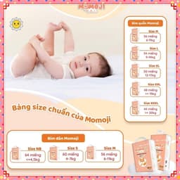 Bỉm Quần MOMOJI EXTRA SOFT Siêu Thấm Hút đủ size 4