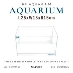 Bể Cá Mini Kích Thước 30x18x18cm Nâng Đáy 2cm | RF Aquarium 1
