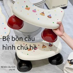 Ghế Kê Chân Toilet Họa Tiết Dễ Thương - Ghế Gác Chân Bồn Cầu Chữ U, Có Đệm Chống Trượt, Tốt Cho Sức Khỏe 5