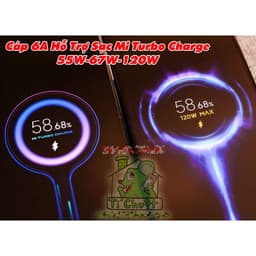 [ZIN Bóc Máy] Cáp Sạc Nhanh Xia0mi 6A Mi Turbo/ Hyper Charge 55W 67W 90W 120W USB Type-C Lõi Cam Chính Hãng 2