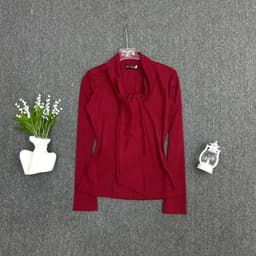 Áo Thun Nữ Thiết Kế Dây Thắt Chất Thun Gân Tăm ESHOP Áo Kiểu Tay Dài Bigsize Ôm Body Tôn Dáng MS555 8
