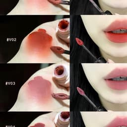 Son Kem Bùn Mooekiss Nhung Mờ Vỏ Hồng Đen Velvet Lip Mud Mịn Môi 3g DOLLYDOLLY COSMETICS 3